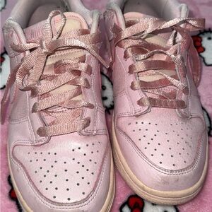 Nike Blush Pink Lace-Up Sneakers